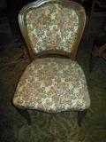 Vintage Petti point Studded Mahogany Side Chair