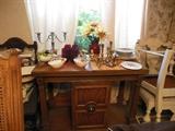 Walnut Server Cart