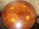 Inlay Mahogany On top of Hand Carved table