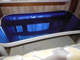 Deco Blue Mirror Cocktail Table.