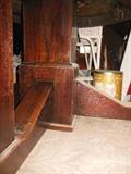 Turn of the Century Organic Architecture Frank Lloyd Wright Style Circular Table.Solid Oak