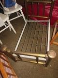 1800's Metal Cast Iron Doll Bed