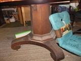 Pedestal of 1800's Oak Solid Circular Table