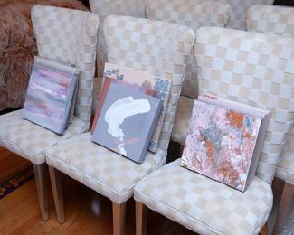 Set of 8 upholstered chairs