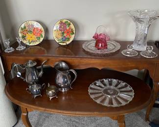 Sofa table and coffee table