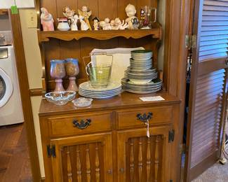 Small solid wood hutch
