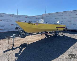 22  Mirro Craft 16 Boat And Trailer