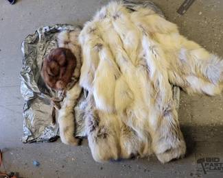 5600  Fur Coat, Fur Scarf and Fur Hat