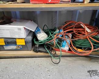 5632  Tool box, Extension Cords, Power Tools, Drop