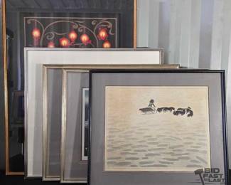 2228  5 Framed Prints