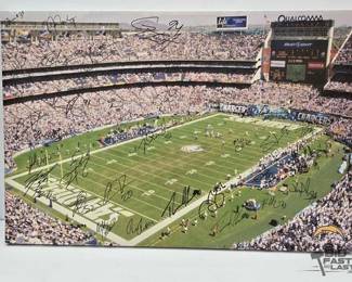 1848  Chargers Signed Canvas