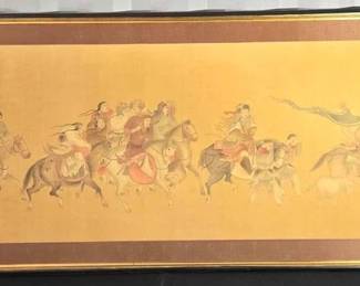 2232  Mongolian Art Large Framed Print