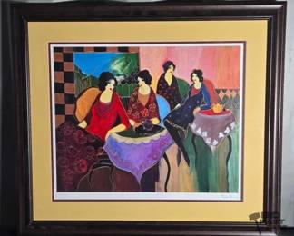 2120  Two by Two Signed Itzchak Tarkay Framed Print