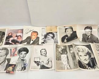 1967  12 Celebrity Photos  Signatures, Some with