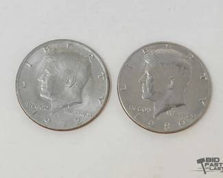 1514  1972  1980 Kennedy Half Dollars