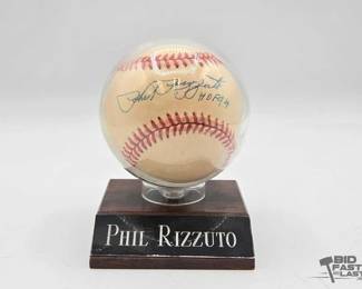1814  Phil Rizzuto Signed Baseball