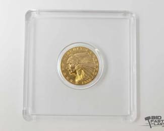 1209  Gold 1928 Indian Head $2.50 Dollar Eagle Coin