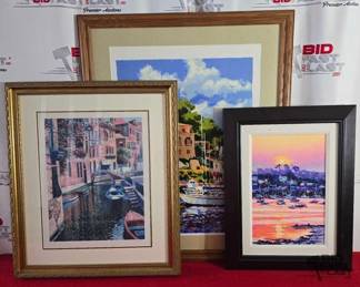 2158  3 Framed Artworks