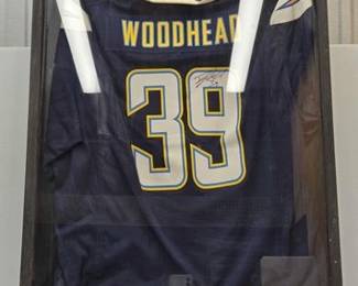 1852  Chargers Danny Woodhead 39 Signed Jersey