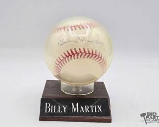 1812  Billy Martin Signed Baseball