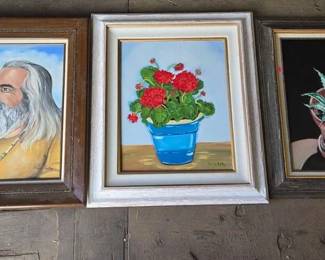 3002  3 Donna Kelly Signed  Framed Artwork