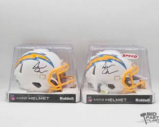 1826  2 Chargers Asante Samuel Jr Signed Riddell