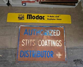 2038  2 Metal Signs