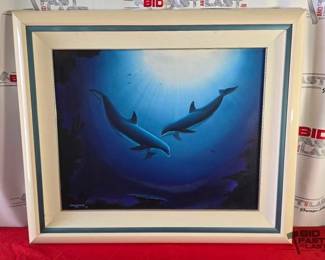 2102  Signed Robert Wyland 1992 Original Framed