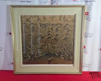 2118  Signed Zhang Minjie Framed Artwork