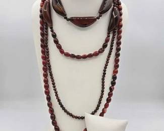 1004  Carnelian  Tigers Eye Necklaces  Bracelet,