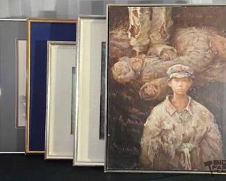 2226  5 Framed Artworks