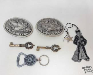 1910  Belt Buckles, Keys  Keychain