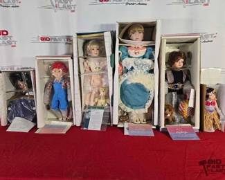 2286  6 Porcelain Dolls
