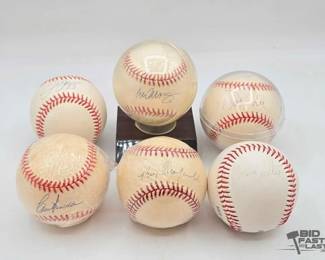 1820  6 Signed Baseballs