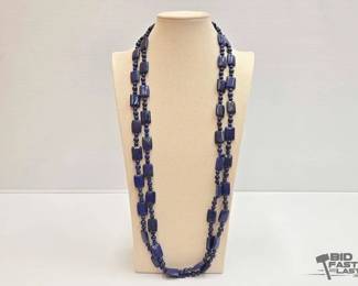 1014  2 Lapiz Lazuli Necklaces, 269g