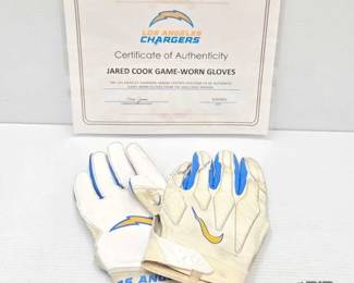 1864  Jared Cook Los Angeles Chargers Game Worn