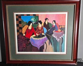 2124  Two by Two Signed Itzchak Tarkay Framed Print