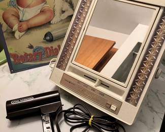 MCM Makeup Mirror and Vidal Sassoon hair dryer