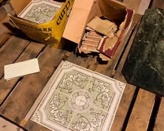 Boxes of Vintage Tile (Italian Terra Cotta)