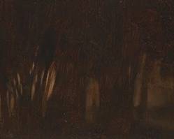 1016
Robert Buckland
20th century
Forest scene
Oil on canvas
Signed lower right: Robert Buckland
11" H x 40" W
Estimate: $150 - $250