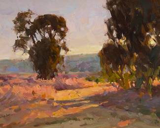 1012
Mian Situ
b. 1953
Trees in a landscape
Oil on canvas
Signed lower left: Situ Mian
9" H x 12" W
Estimate: $1,000 - $1,500