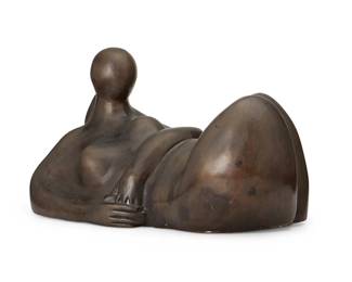 1449
In the manner of Baltasar Lobo (1910-1993)
A metal alloy female nude figure, 20th century
Unsigned
The patinated metal figure depicted in repose
11.25" H x 19.25" W x 9.25" D
Estimate: $400 - $600