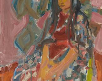 1151
Victor DiGesu
1914-1988
Seated Woman
Oil on canvas
Signed lower right: DiGesu
30" H x 24" W
Estimate: $200 - $300