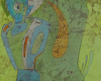 1293
Mihail Chemiakin
b. 1943
Untitled, metaphysical head, 1978
Watercolor and ink on paper
Signed and dated three times in ink in the upper and lower right corners: M. Chemiakin / 78
Image/Sheet: 12.75" H x 10" W
Estimate: $1,000 - $2,000