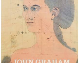 1283
After John Graham
1881-1961
"John Graham 1881-1961: Andre Emmerich Gallery, New York, June 1966"
Offset lithograph on paper
From the edition of unknown size
Unsigned
Image/Sheet: 28" H x 22" W
Estimate: $100 - $200