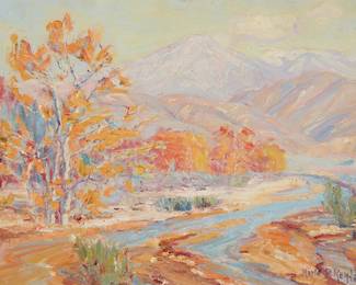1010
Marie Boening Kendall
1885-1953
"Springtime," 1920
Oil on canvas
Signed lower right: Marie B. Kendall; titled and dated by repute
12" H x 16" W
Estimate: $400 - $600