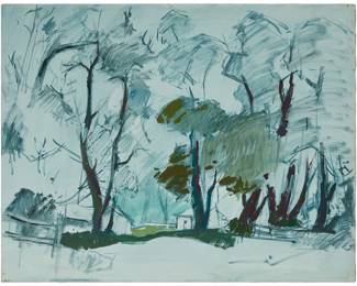 1095
Sergei Bongart
1918-1985
Landscape sketch
Oil on canvas
Unsigned
24" H x 30" W
Estimate: $300 - $500