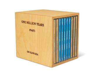 1304
On Kawara
1932-2014
"One Million Years (Past and Future)," 2000
Ten compact discs in wood box
Edition: 19/250
Burn marked titled, number, date, and publishing information: David Zwirner / New York
Box: 5.375" H x 4.625" W x 5.875" D
Estimate: $600 - $800