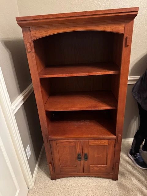 2 side shelves and Amoire,