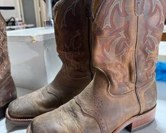 Double H Leather size 9 1/2 Mens Cowboy Boots